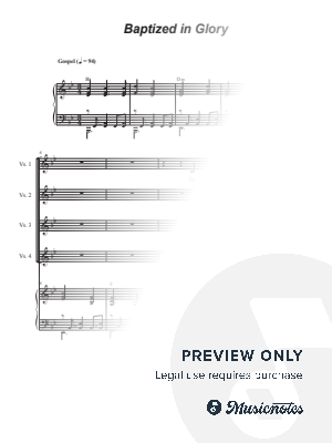 Baptized in Glory (Vocal solo)