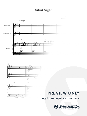Silent Night (for alto sax duet with piano accompaniment)