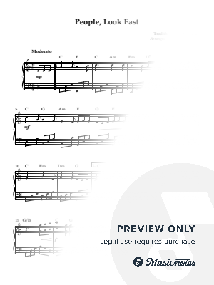 People, Look East by Kaiserin Rebecca - Sheet Music