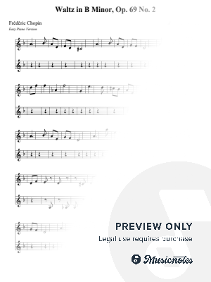 Waltz in B Minor, Op. 69 No. 2 – Frédéric Chopin (Beginner - Easy Version)