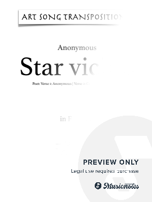 ANONYMOUS: Star vicino (transposed to F major)