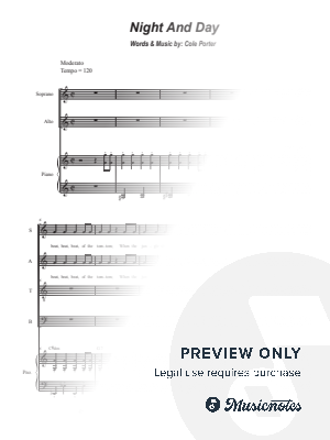Night and Day (SATB) by Stephen DeCesare - Sheet Music