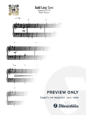 Auld Lang Syne, Robert Burns (Easy Piano)