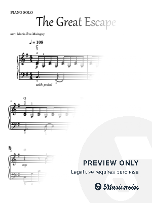 The Great Escape by Marie-Ève Mainguy - Sheet Music