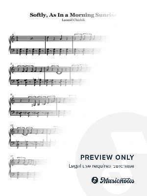 Softly, As In a Morning Sunrise