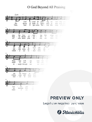 O God Beyond All Praising (Melody)