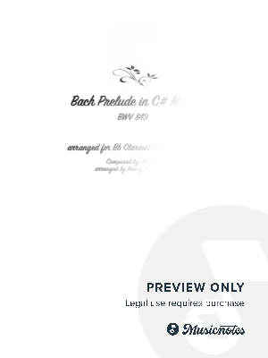 Bach Prelude in C# Minor for Bb Clarinet and Piano