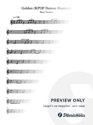 Golden (KPOP Demon Hunters) - Easy Version