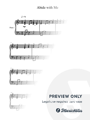 Abide with Me (Piano Solo) by B. C. Dockery - Sheet Music