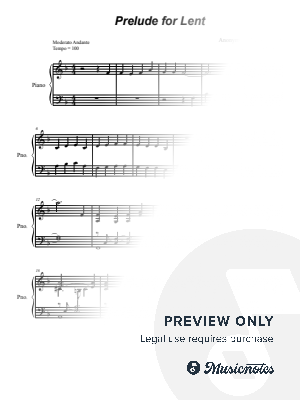 Prelude for Lent by Stephen DeCesare - Sheet Music