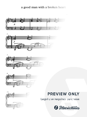 a good man with a broken heart by Nikita Malyukhov - Sheet Music