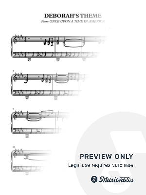 Deborah's Theme by Christian Bennedsen - Sheet Music