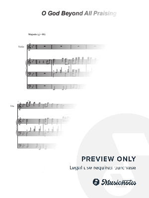 O God Beyond All Praising (Violin solo and Organ)