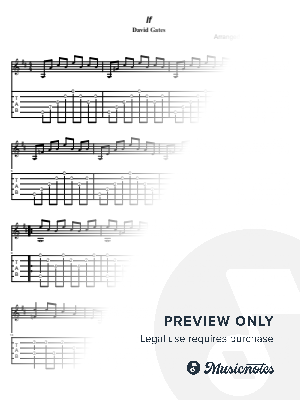If by Gary Gontier@SeriousGuitar.com - Sheet Music