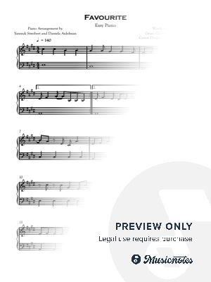 Favourite by Yannick Streibert - Sheet Music