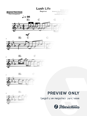Lush Life by Atlantic Lights - Sheet Music