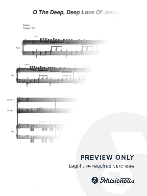 O The Deep, Deep Love Of Jesus (Duet for Bb-Trumpet) by Stephen DeCesare - Sheet Music