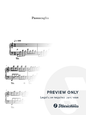 Passacaglia Handel Halvorsen Piano cover by Viktoria Demi - Sheet Music