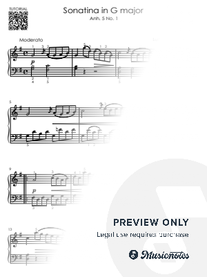 Sonatina in G major Anh.5 No.1 – Beethoven + Easy Piano Tutorial | Beginner / Early Intermediate by Alicja Urbanowicz - Sh...