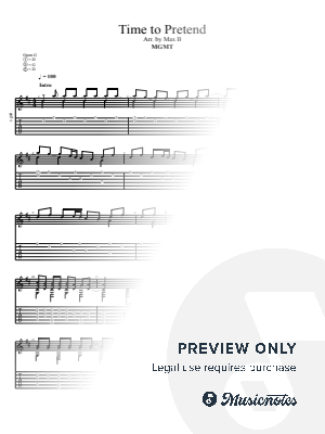 Time To Pretend by Max B - Sheet Music