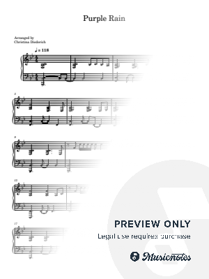 Purple Rain by Christina Diederich - Sheet Music