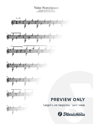 Valse Nostalgique by Abdurrahman Ayaz - Sheet Music