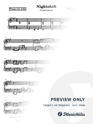Nightshift by Piano Go Life  - Sheet Music