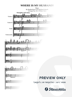 WHERE IS MY HUSBAND! by Alex Phillips-Yates - Sheet Music