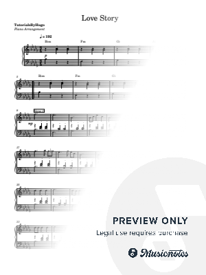 Love Story by TutorialsByHugo - Sheet Music