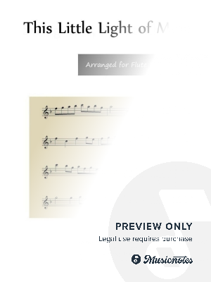 This Little Light of Mine - Flute Duet and Piano by Lynette Auberjeunois - Sheet Music