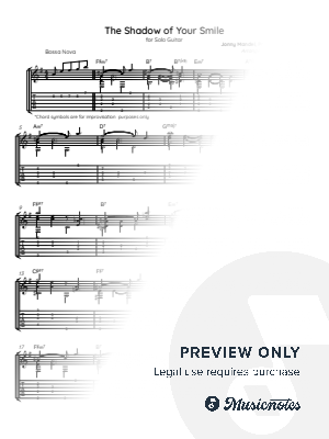 The Shadow of Your Smile by Nick De Oliveira - Sheet Music
