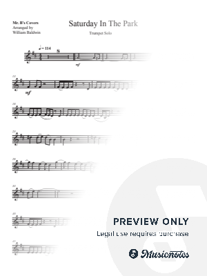 Saturday in the Park by William Baldwin - Sheet Music