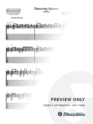 Dancing Queen [easy] by Rainy Day Studio - Sheet Music