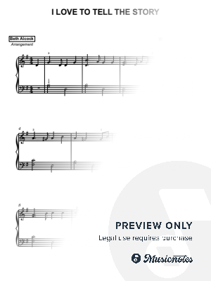 I Love to Tell the Story - hymn | easy piano by Beth Alcock – Violin & Piano Arrangements - Sheet Music
