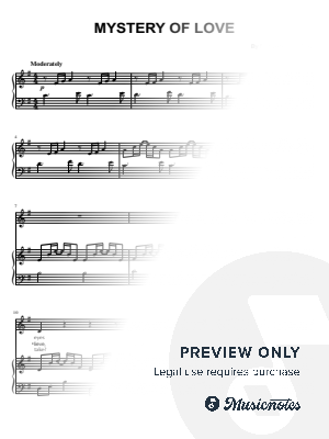 Mystery of Love by Piano Mario - Sheet Music