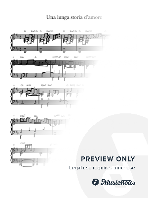 Una Lunga Storia D'Amore by Marco Tempesti - Sheet Music