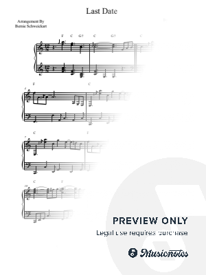 Last Date by Bernie Schweickart - Sheet Music