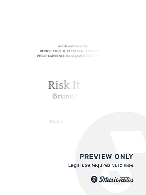 Risk It All - Cello and Piano by GS Publishing - Sheet Music