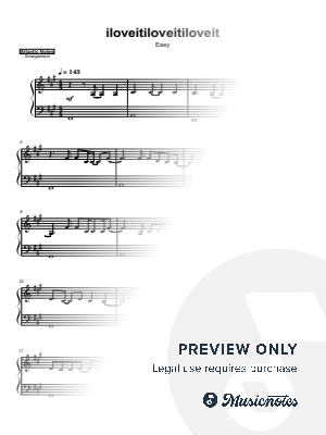 iloveitiloveitiloveit by Atlantic Lights - Sheet Music