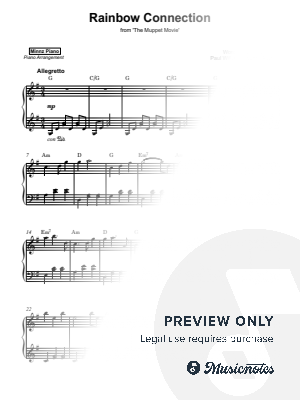 The Rainbow Connection by Minnz Piano - Sheet Music