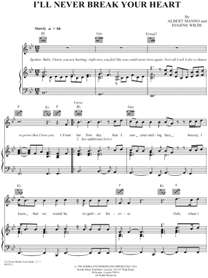 I'll Never Break Your Heart