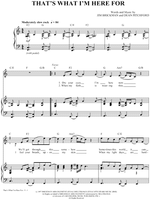 That's What I'm Here For