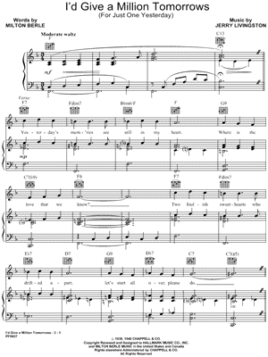 I'd Give a Million Tomorrows