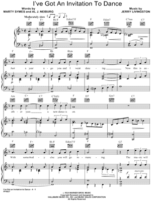 I've Got An Invitation To Dance