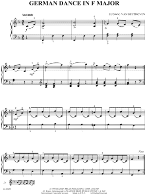 German Dance In F Major