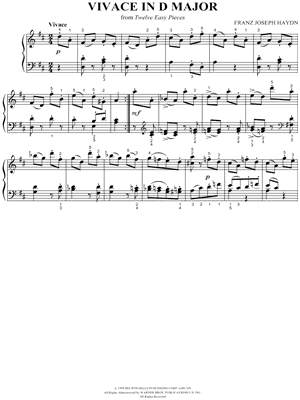 Vivace In D Major