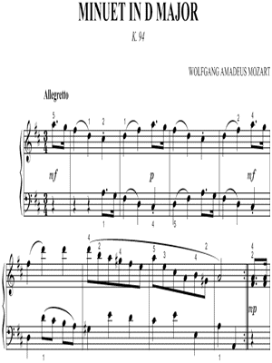 Minuet In D Major