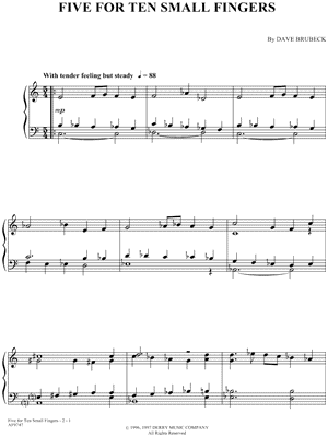 Five for Ten Small Fingers