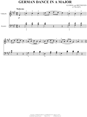 German Dance In A Major