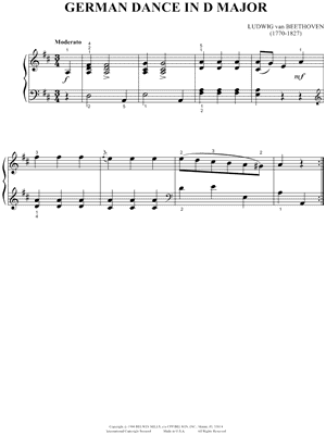 German Dance In D Major